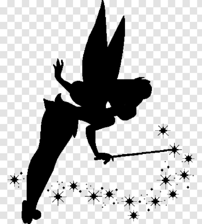 Tinker Bell Peter Pan Silhouette Stencil Transparent PNG