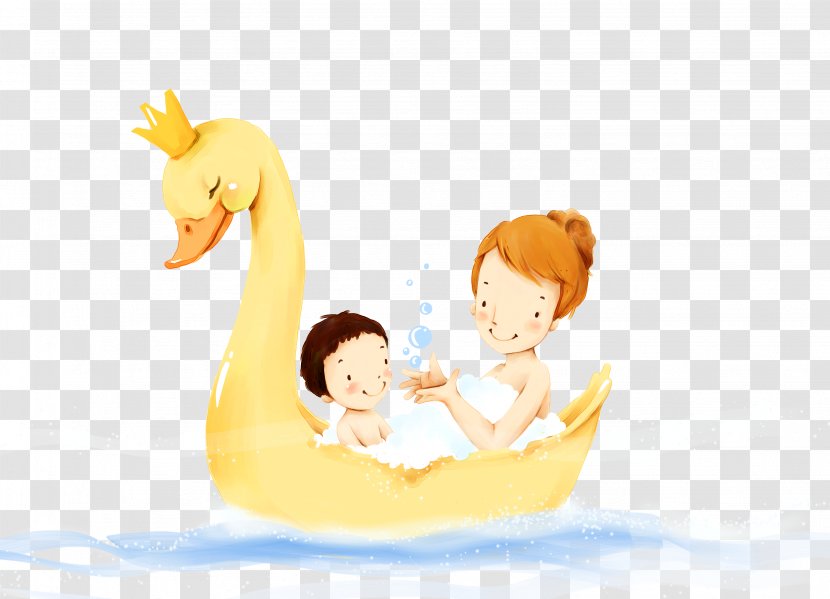 Mother Being Wallpaper - Ducks Geese And Swans - Maternal Child Class Creative Transparent PNG
