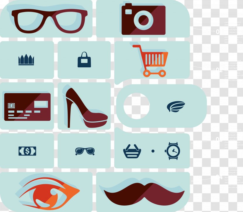 Computer Keyboard Glasses Clip Art - Vision Care - Creative Business Vector Material Transparent PNG