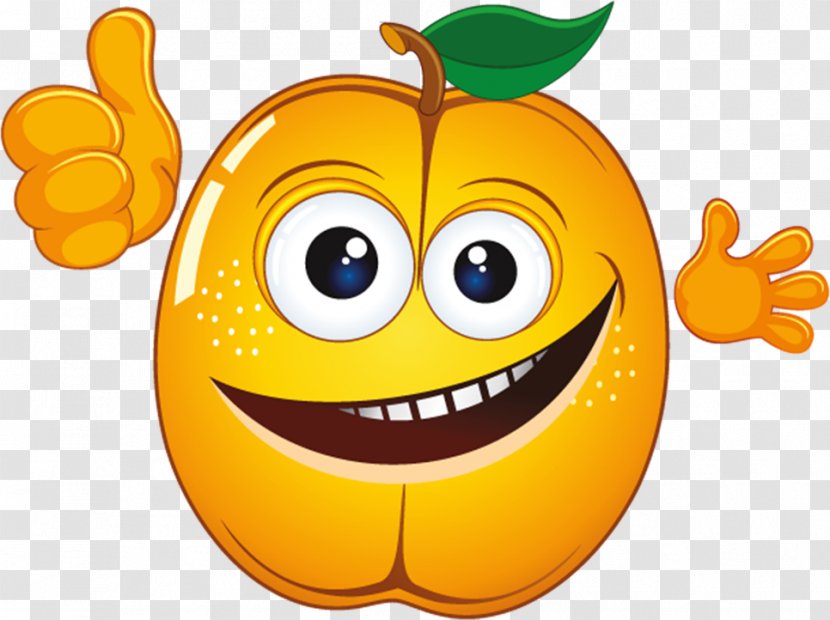 Smiley Cartoon - Food - Smiling Apple Transparent PNG