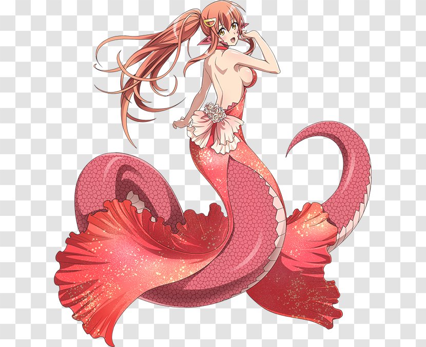 Mermaid Monster Musume Lamia Art - Heart Transparent PNG