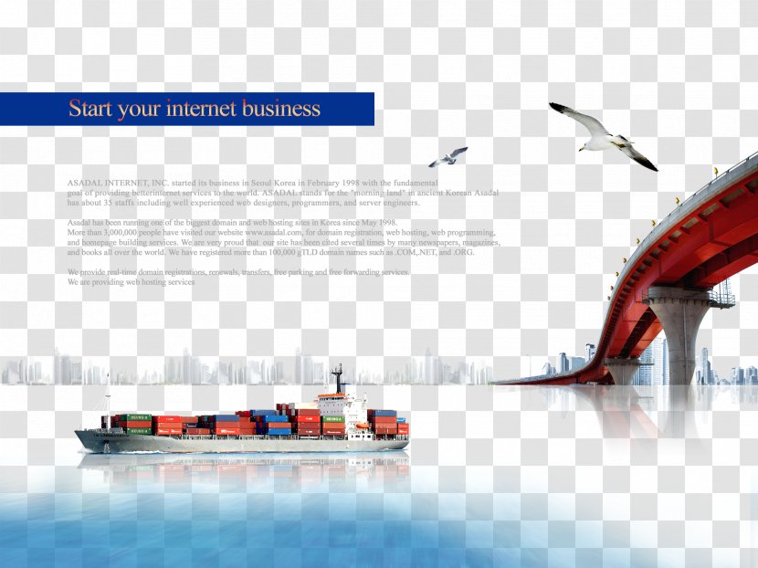 Logistics Web Banner Ship - Transport - Company Website Transparent PNG