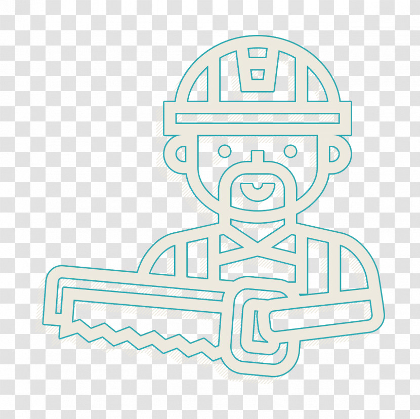 Sawing Icon Construction Worker Icon Woodwork Icon Transparent PNG