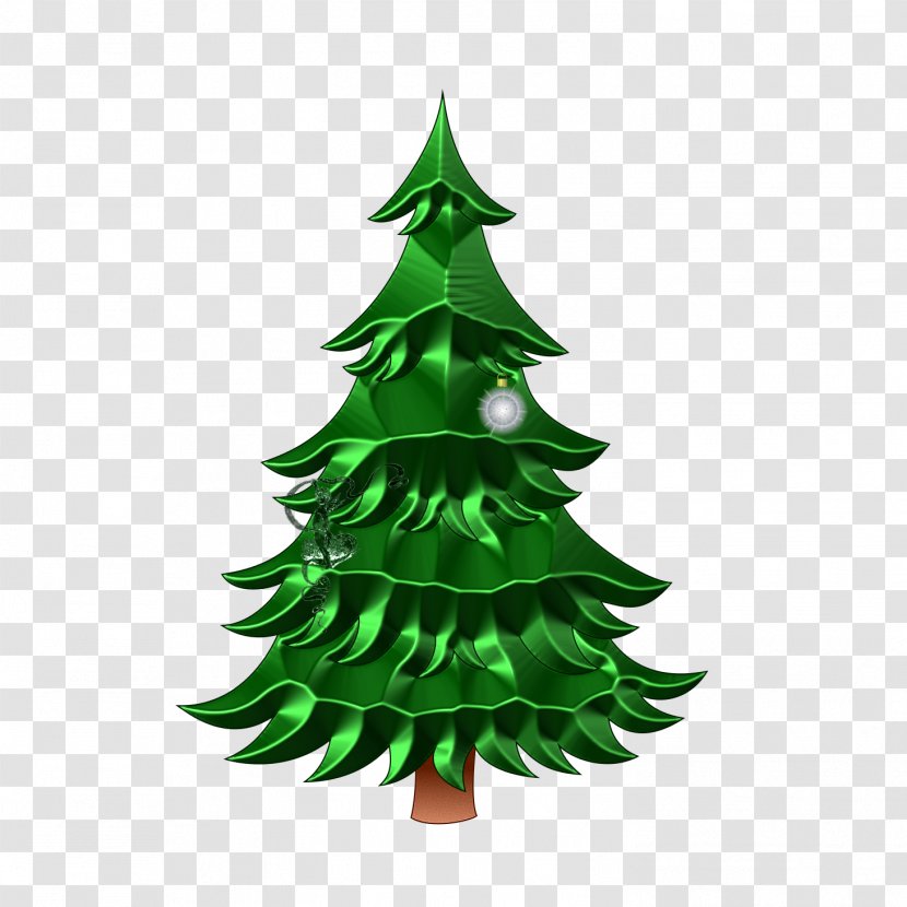 Christmas Tree Ornament Spruce Fir Pine - Evergreen Transparent PNG