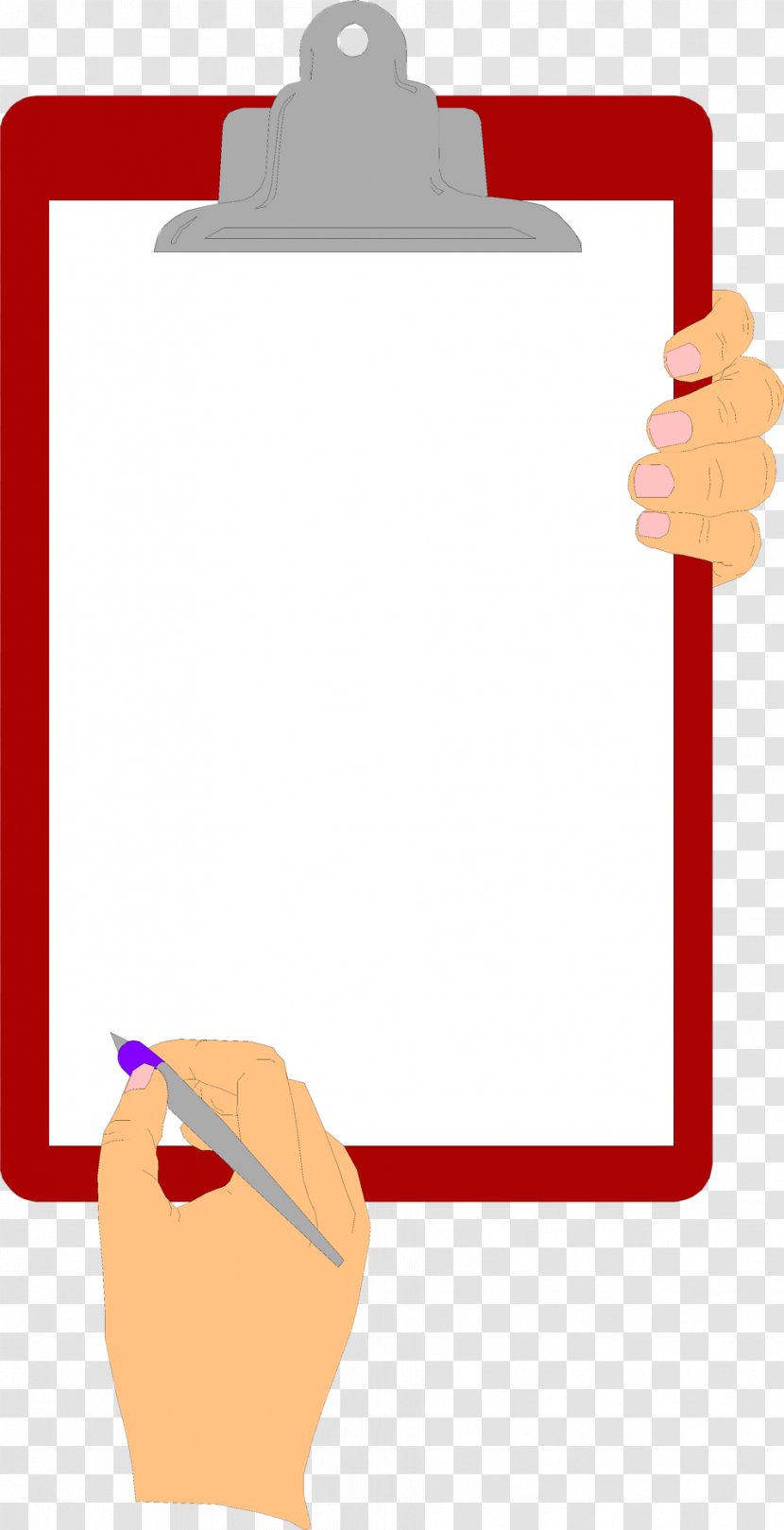 Clipboard Clip Art - Hand Transparent PNG