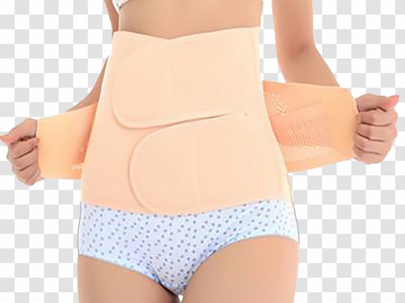Abdomen Postpartum Period Cummerbund Waist Pregnancy - Heart - Fleshcolor Belt Transparent PNG