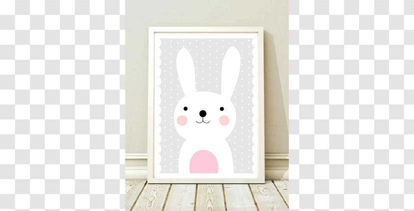 Rabbit Easter Bunny Paper Leporids Poster - Text - A3 Transparent PNG