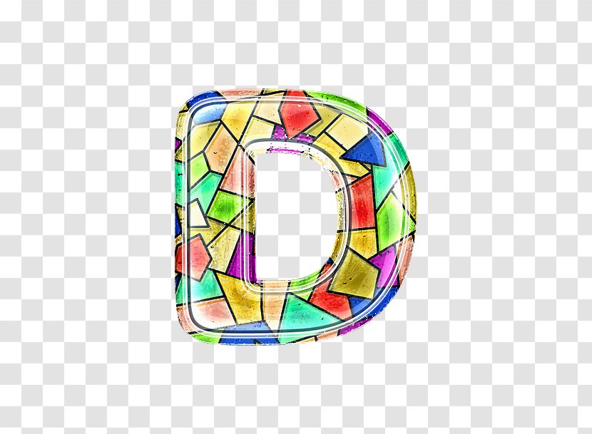 Window Stained Glass - Rectangle - Letter D Transparent PNG
