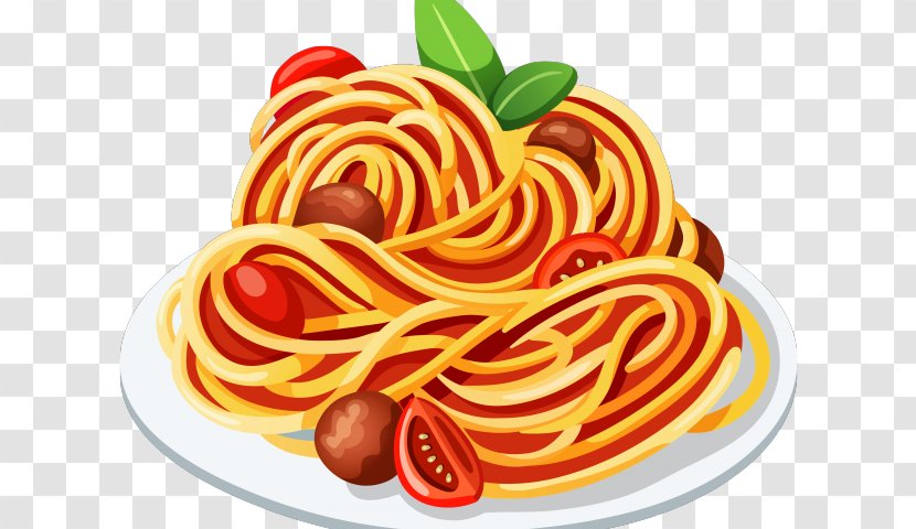 Spaghetti With Meatballs Pasta Italian Cuisine Bolognese Sauce Clip Art - European Food - Flour Transparent PNG