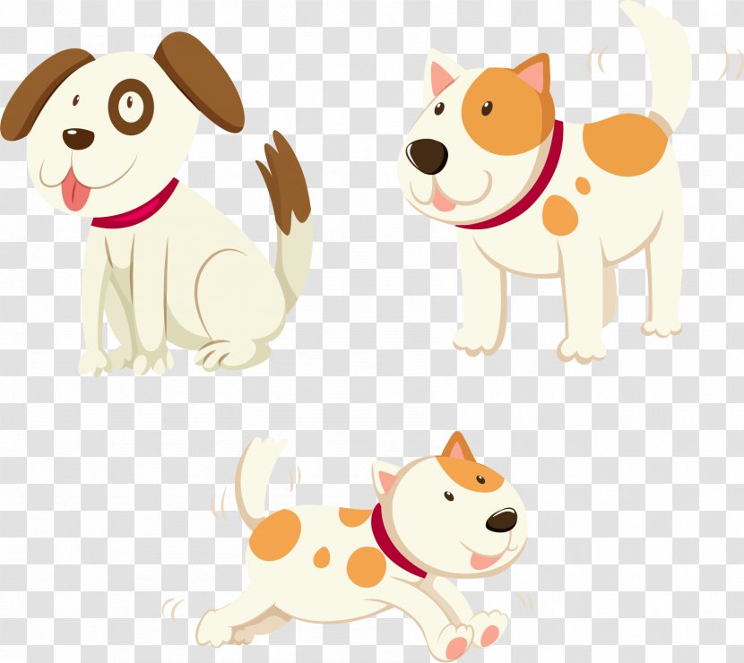 Puppy Dog Pet Illustration - Orange - Vector Hand-painted Cartoon Transparent PNG