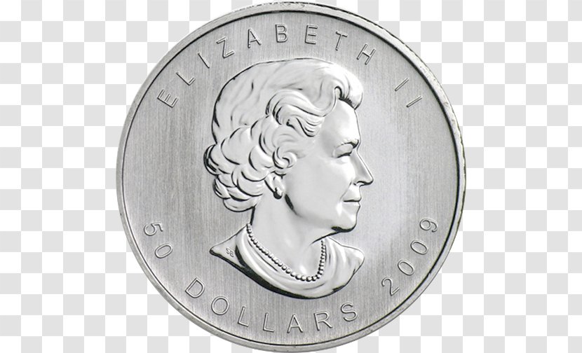 Coin Silver Canada Canadian Gold Maple Leaf Platinum - Money Transparent PNG