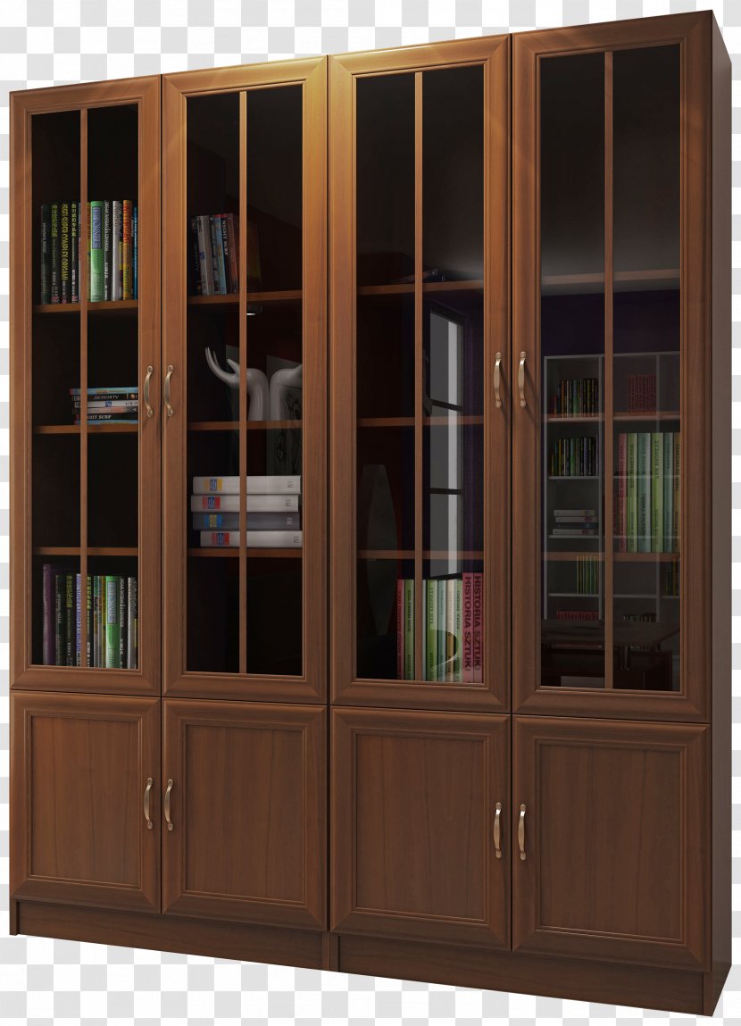 Bookcase Shelf Cupboard Display Case Wood Stain - Cabinetry Transparent PNG