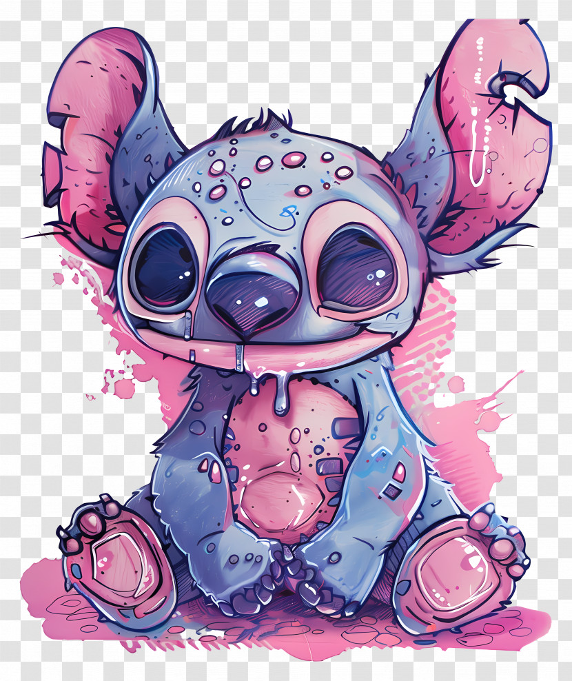 Stitch - Adorable Cute Alien Character Transparent PNG