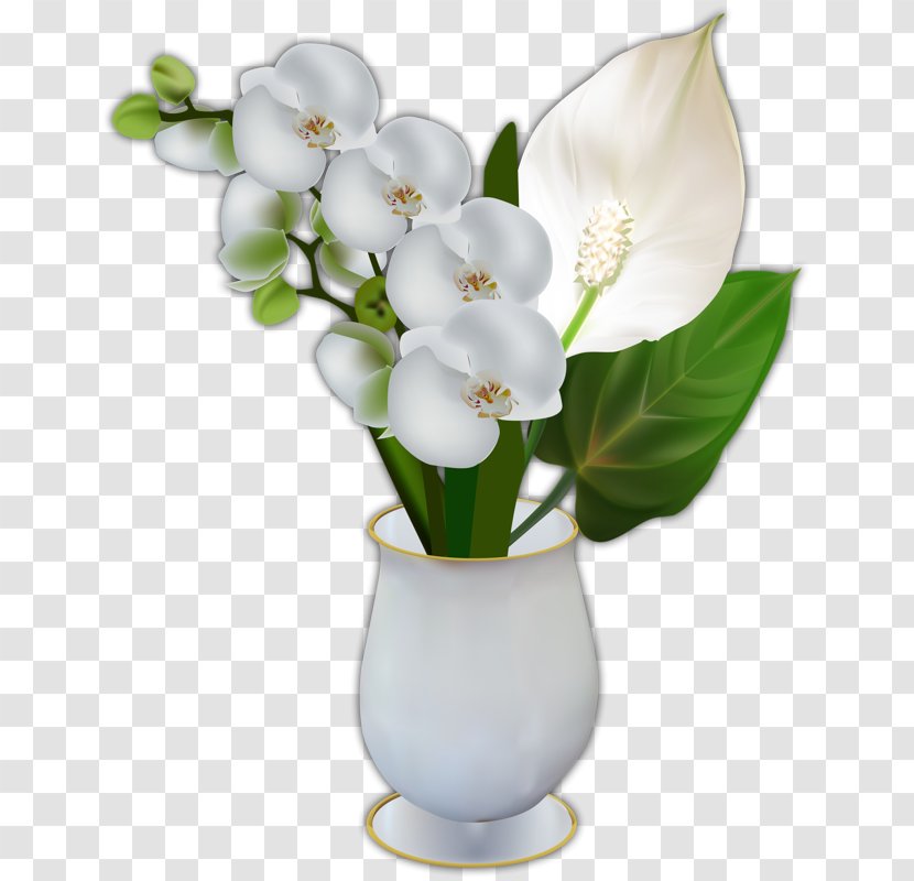 Clip Art Vase Flower Image - Branch Transparent PNG