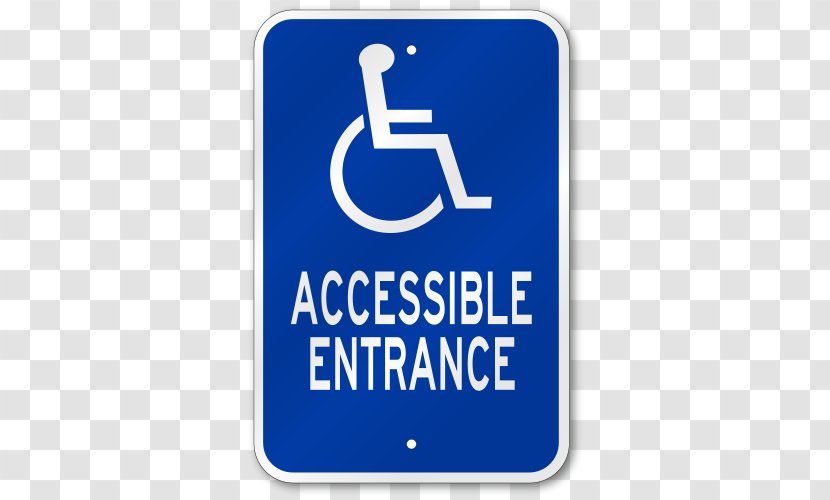 Disabled Parking Permit Disability Accessibility Sign Car Park - Area - Long Banner Transparent PNG