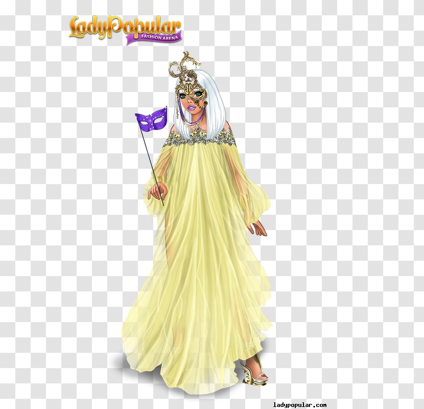 Lady Popular Costume Emotion Goddess Woman - Masquerade Ball Transparent PNG