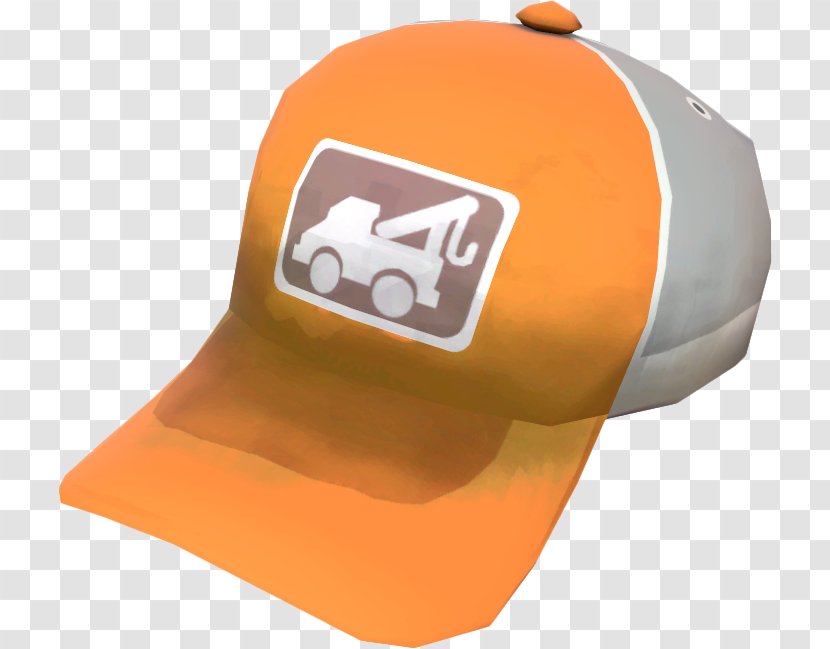 Baseball Cap Product Design Font - Orange Transparent PNG
