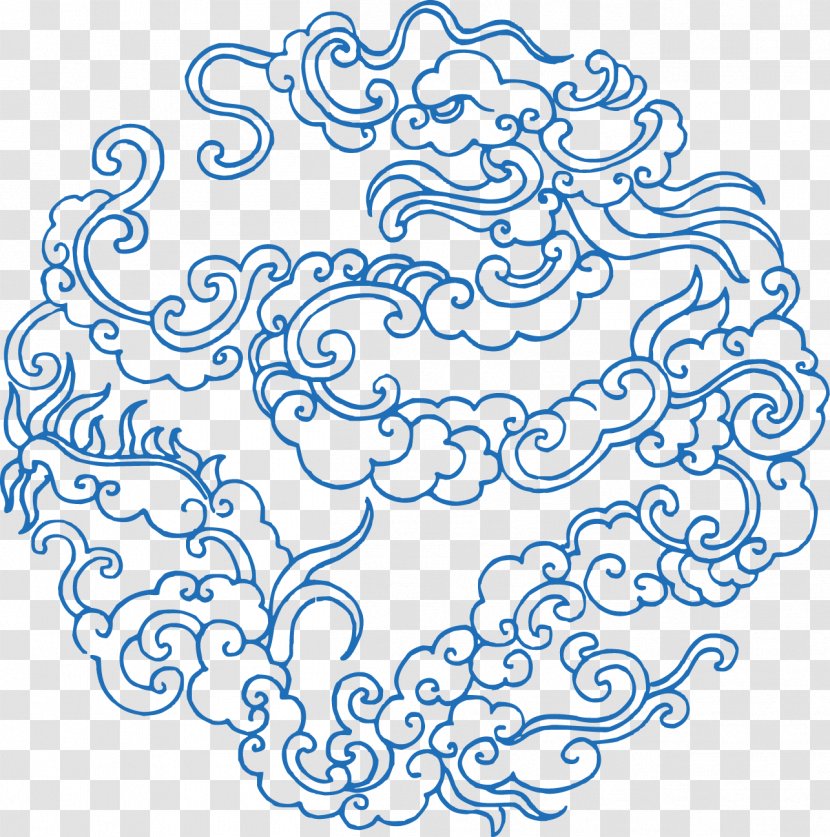 Xiangyun County Chinoiserie Clip Art - Cartoon - Chinese Wind Pattern Transparent PNG