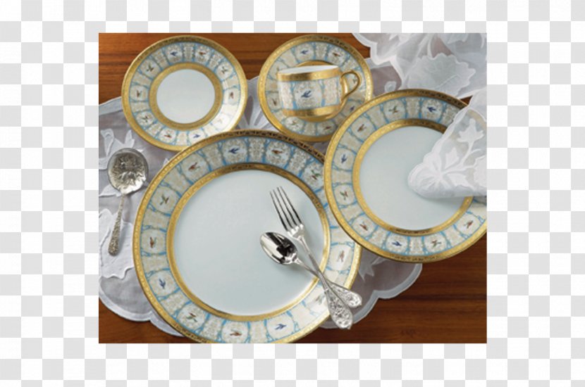 Porcelain Limoges Table Plate Haviland & Co. - Bengalis - Hand Painted Vegetables Transparent PNG