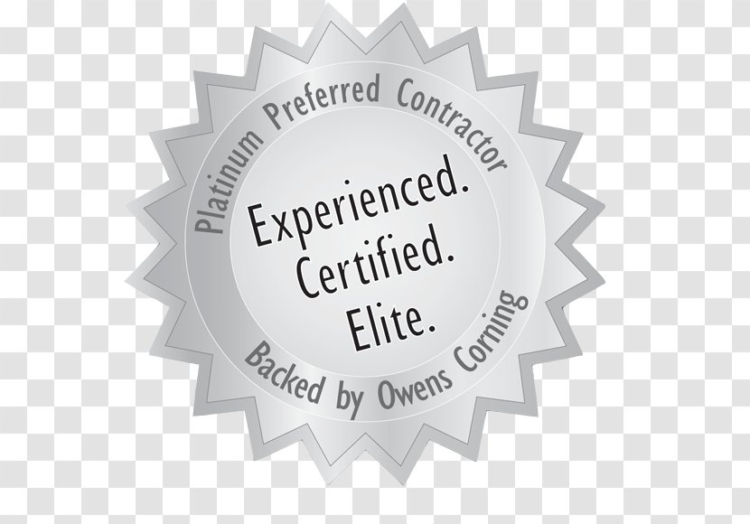 Owens Corning Pruden Roofing General Contractor Roofer - Label - Business Transparent PNG