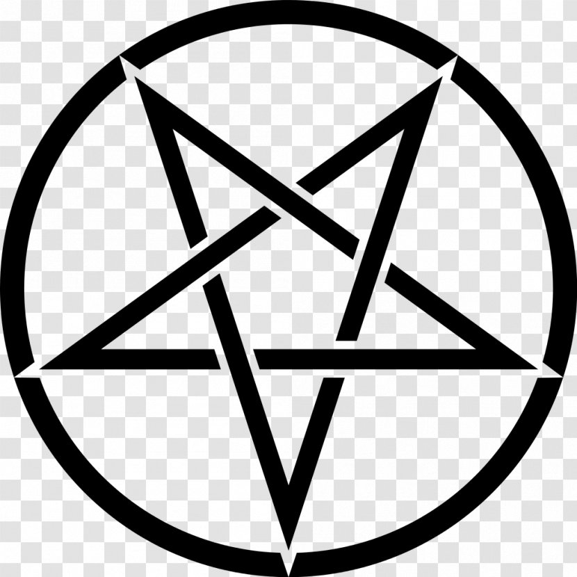 Pentagram Church Of Satan Pentacle Sigil Baphomet Satanism - Triangle - Symbol Transparent PNG