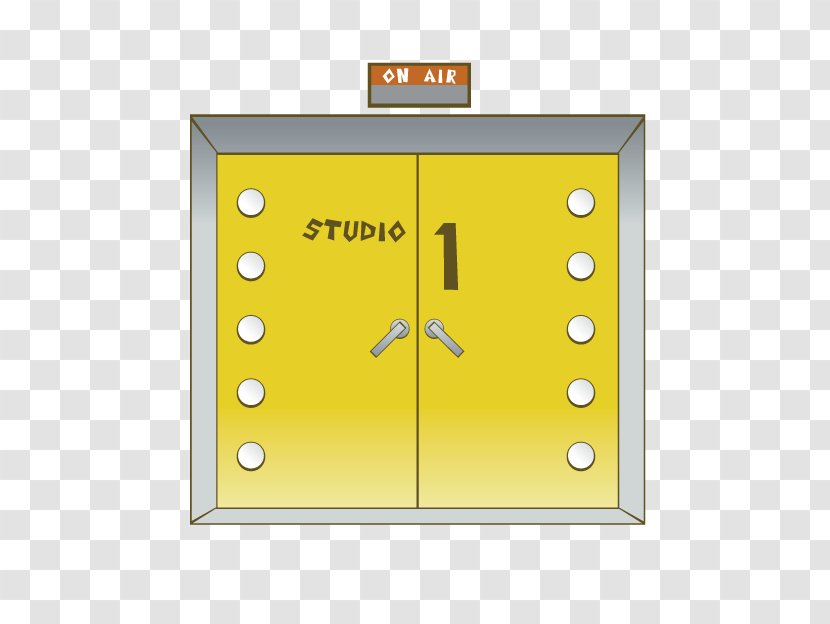 Cartoon Sound Stage - Studio Door Transparent PNG