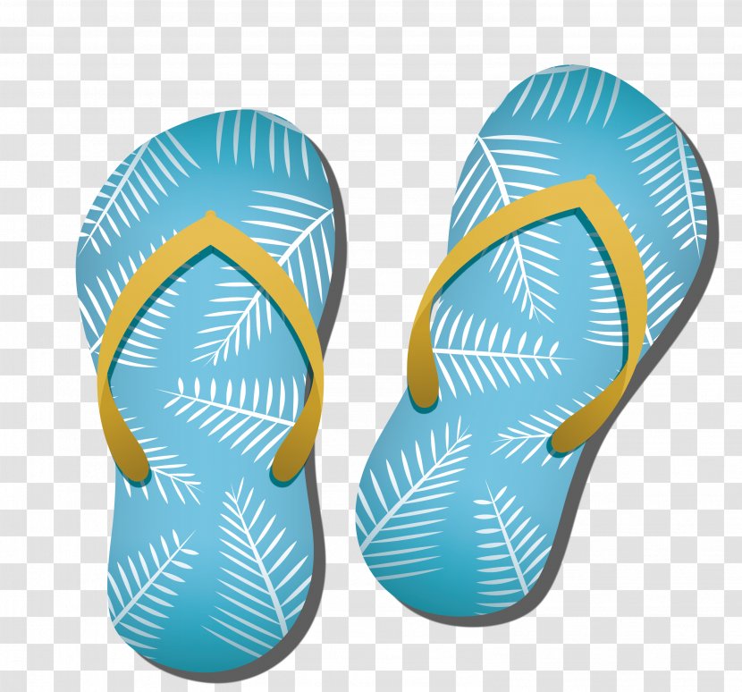 Flip-flops Slipper Blue - Flip Flops - Cool Summer Slippers Transparent PNG
