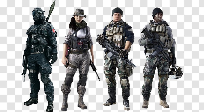 Battlefield 4 3 1 Battlefield: Bad Company 2 Soldier - Military Camouflage Transparent PNG