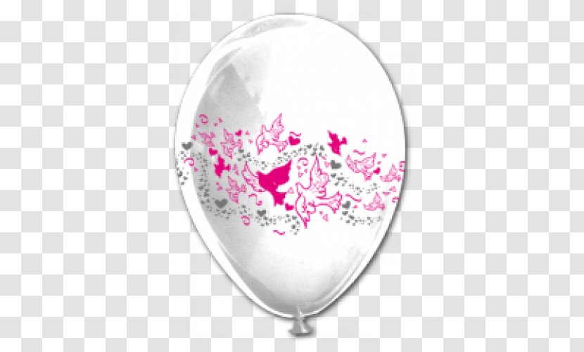Balloon Birthday Latex Pink Party Supplies - Heart Transparent PNG