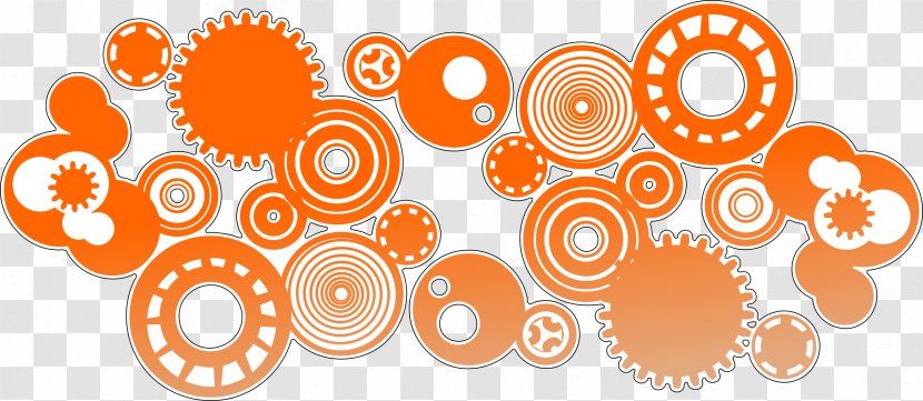 Pattern - Orange - Circle Transparent PNG