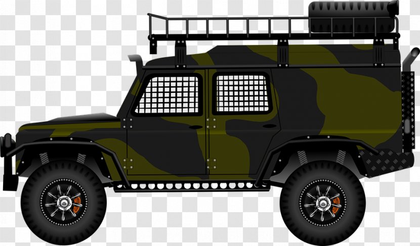 Land Rover Jeep Motor Vehicle Tires Car Military - British Army Transparent PNG