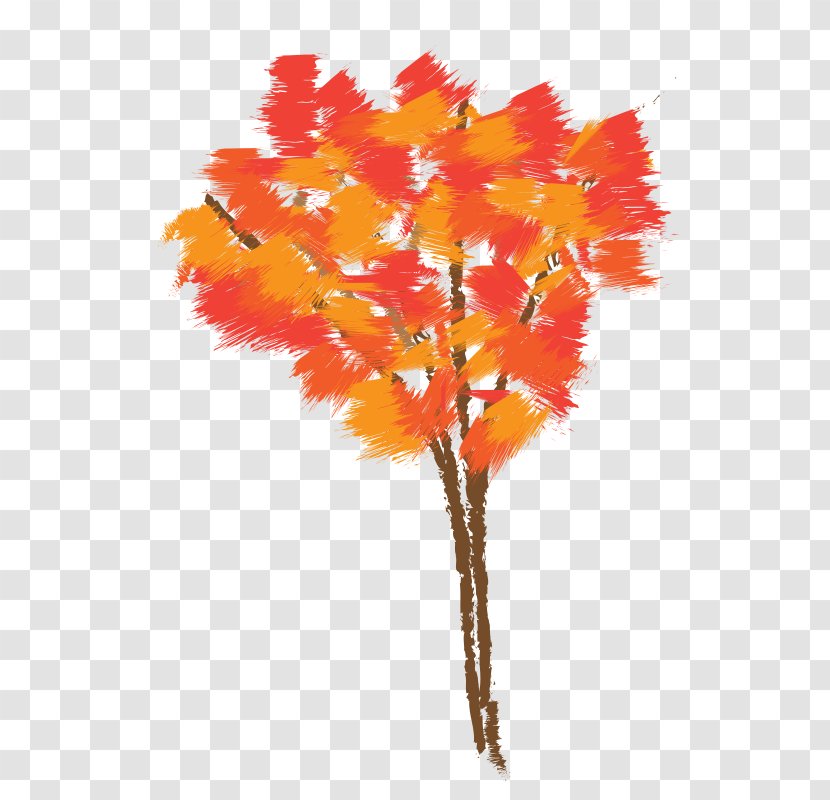 Tree Clip Art - Painting - Fall Vector Transparent PNG