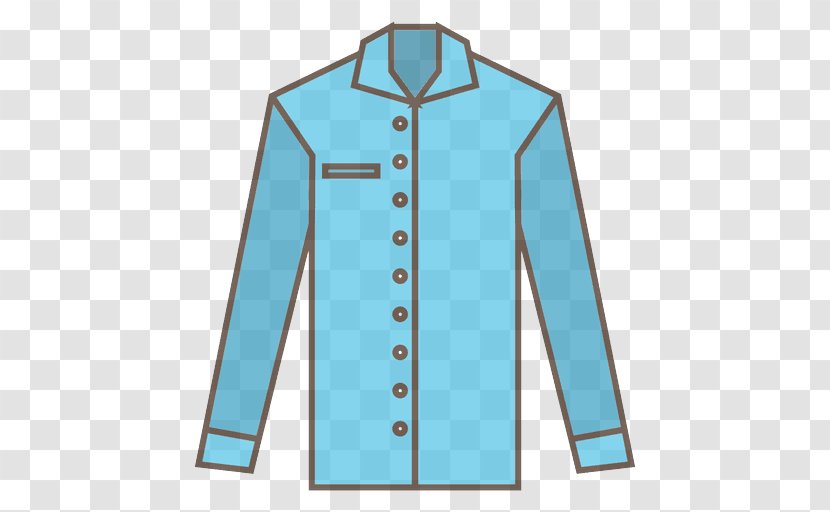 Clothing Collar Blue Sleeve Turquoise - Shirt - Dress Transparent PNG