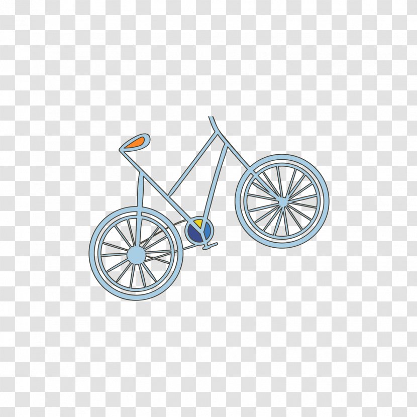 Bicycle Wheel - Bmx Bike - Blue Vector Transparent PNG