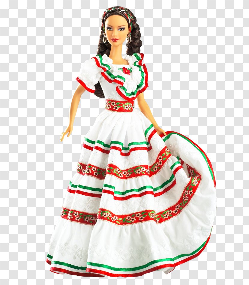 Cinco De Mayo Barbie Doll Chilean Nigerian Australian - Dress Transparent PNG