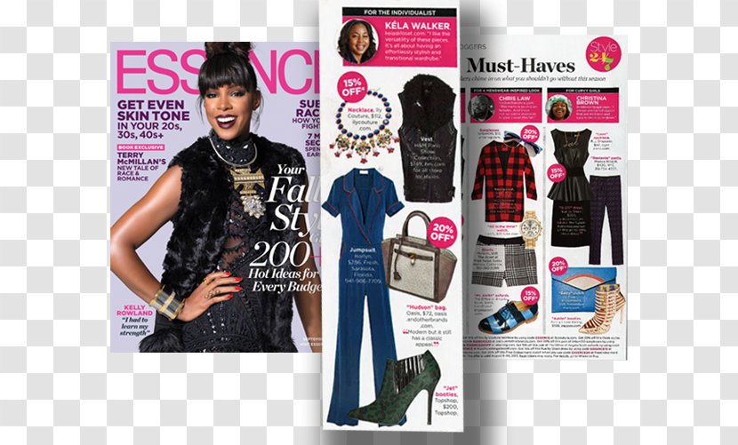 Fashion Magazine Essence Page Layout Beauty - Advertising - Shaddow Transparent PNG