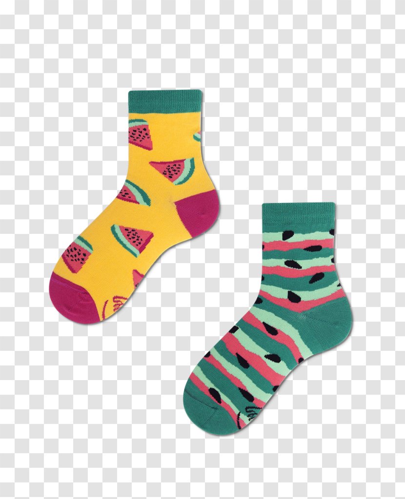 Watermelon Sock Many Mornings- Sklep Firmowy Manufaktura Footwear Cotton - Clothing Transparent PNG