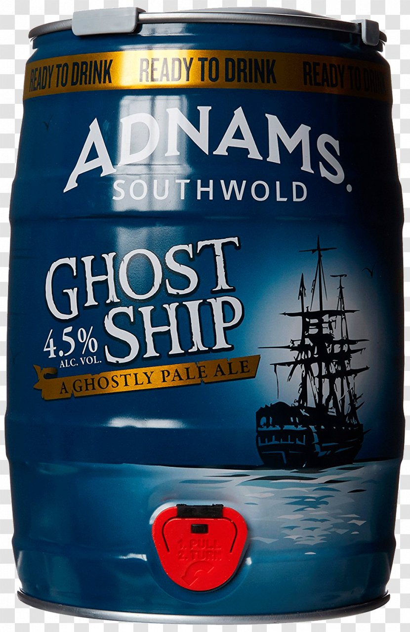 Adnams Brewery Beer Ghost Ship Ale Keg - Tin Can Transparent PNG