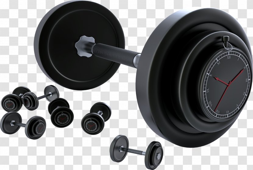 Barbell Olympic Weightlifting Weight Training Dumbbell - Hardware - Fitness Equipment Transparent PNG