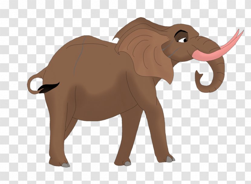 Indian Elephant African Cattle Wildlife Mammal - Terrestrial Animal - Tantor Transparent PNG