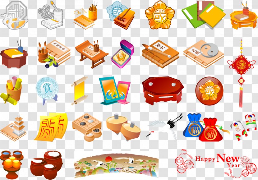Chinese New Year Calendar Clip Art - S Day - Vector Elements Transparent PNG