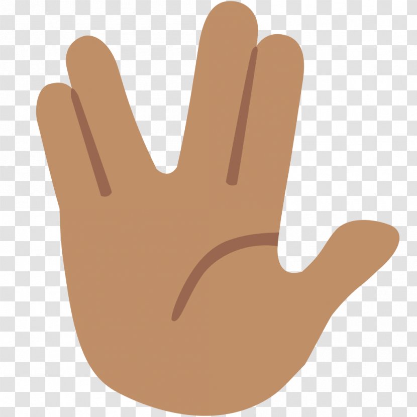 Vulcan Salute Spock Emoji Star Trek Transparent PNG