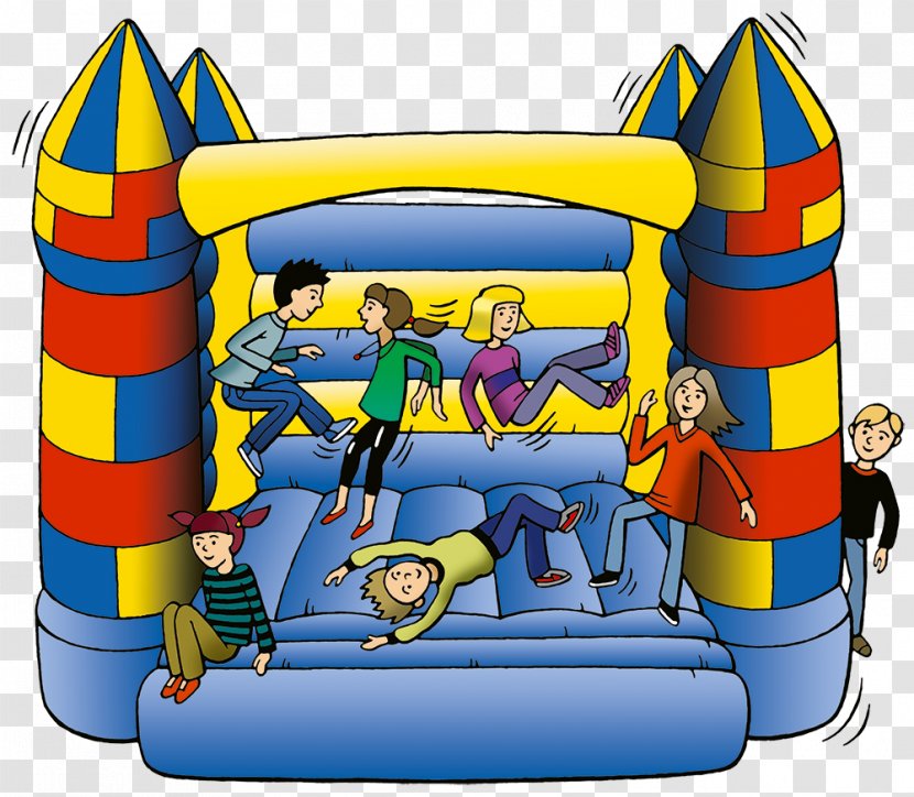 Inflatable Bouncers Playground Slide Water Clip Art - Play - Cartoon House Transparent PNG