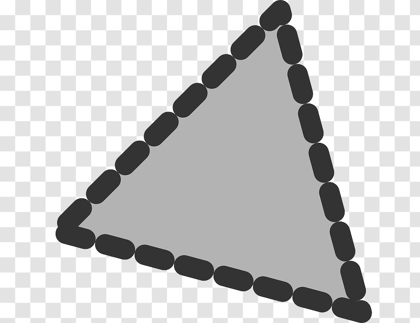 Triangle Polygon Geometry Shape Clip Art - Black And White Transparent PNG