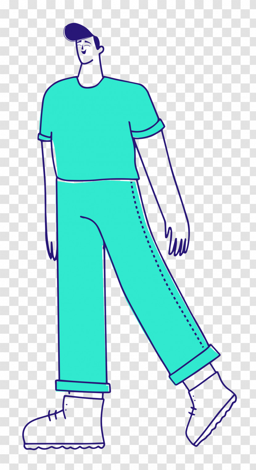 Boy Standing Transparent PNG