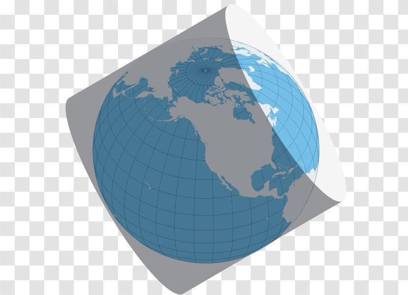 Globe Map Projection Central Cylindrical Cylinder Transparent PNG