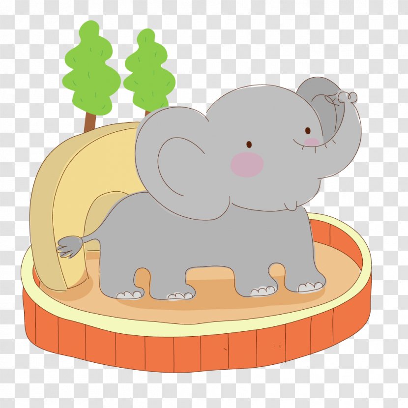 Elephant Wuppertal Zoo Illustration Vector Graphics - Cartoon - Elephants Transparent PNG