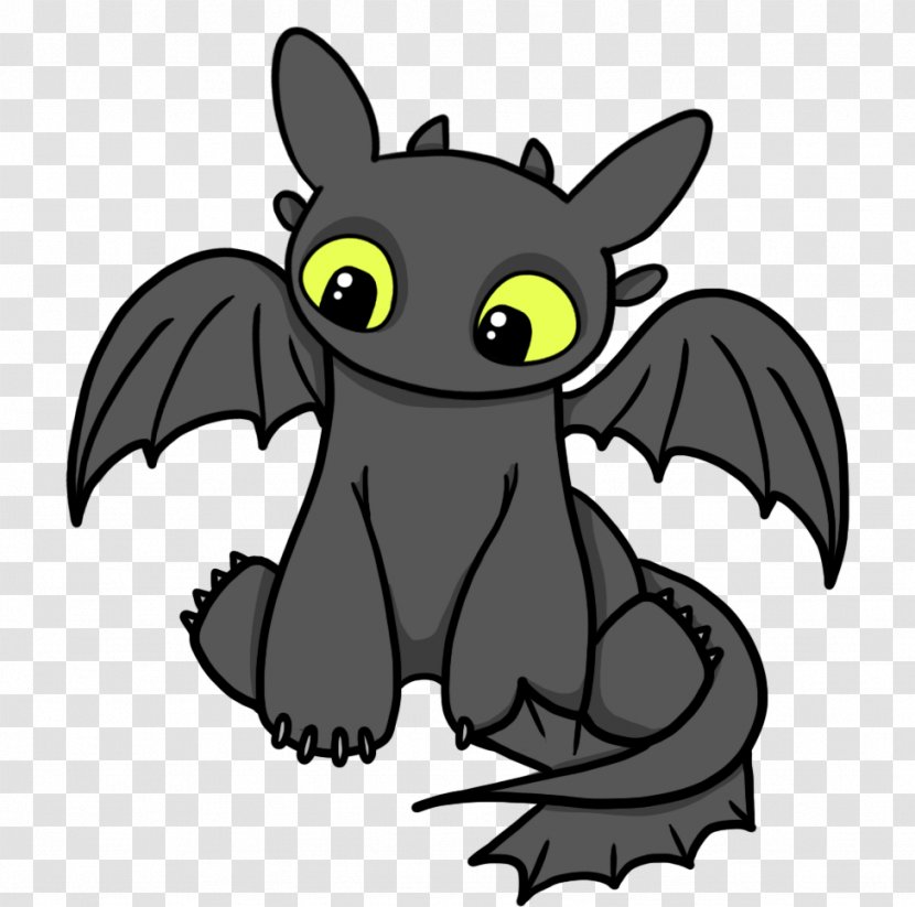 Toothless How To Train Your Dragon Drawing Clip Art - Tail - Smile Cliparts Transparent PNG