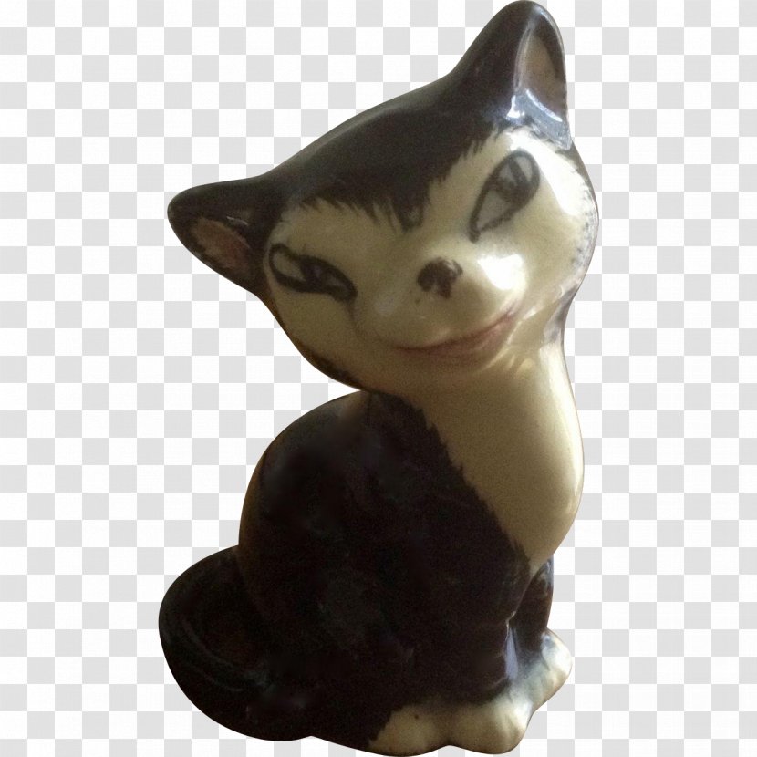Figaro Cat Figurine 19th Century Porcelain - Miniature - Pinocchio Transparent PNG