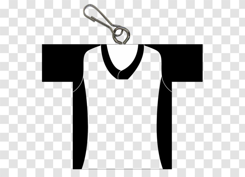 T-shirt Sleeve Shoulder Joint White - Black M - Keychain Shape Vector Transparent PNG